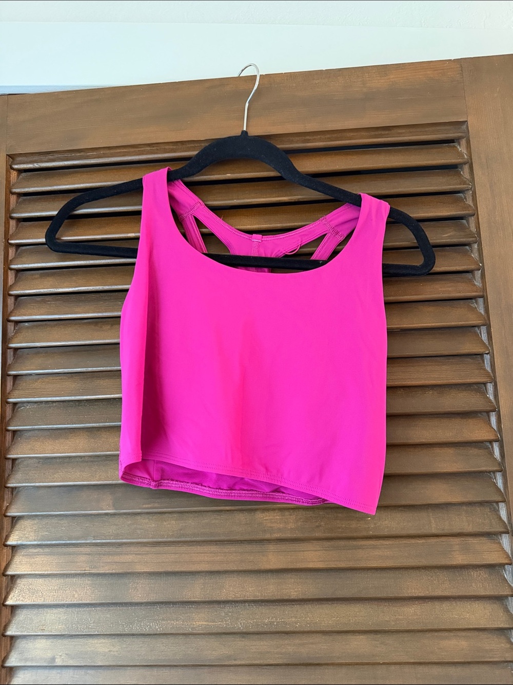 Lululemon Bright Pink Women's Cropped Bra Tank Top